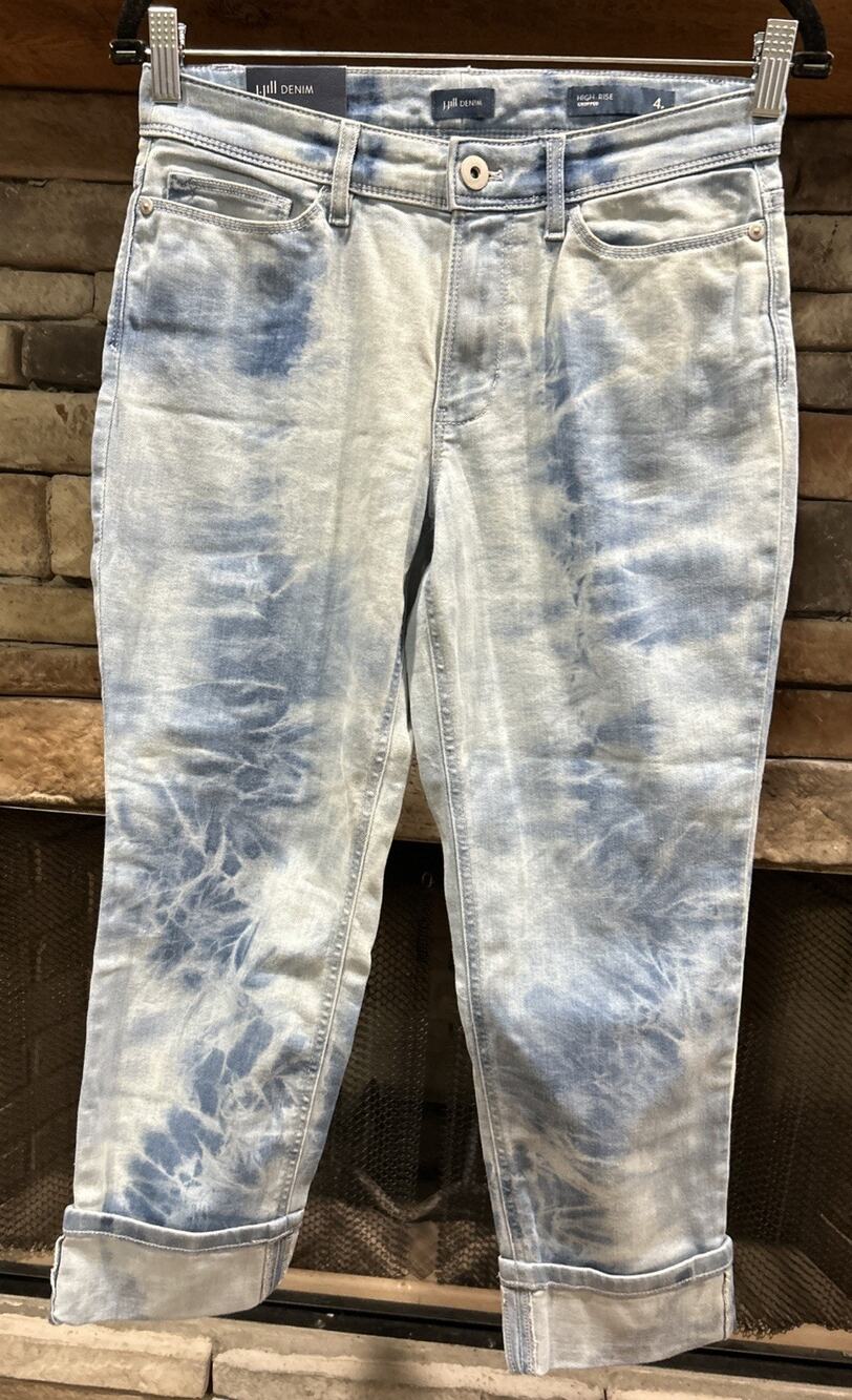 Women’s J.JILL Island Wash Multi Cropped Jeans Size 4 Petite NWR $99 *B6